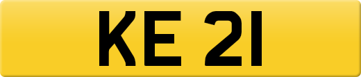 KE 21 private number plate